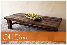 Old door coffee table