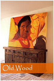 Credenza made from old wood