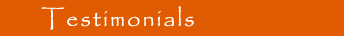 Testimonials from our customers